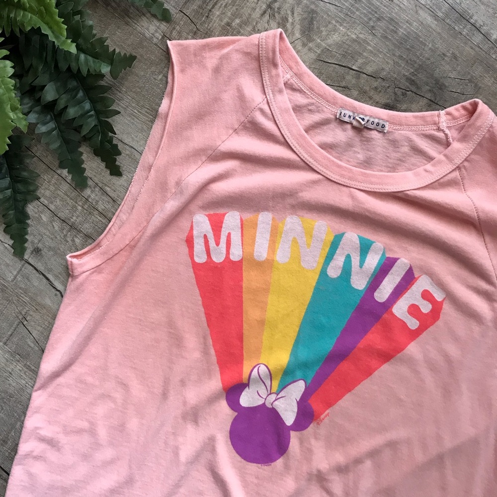 Junk Food Minnie Mouse Pink Tank/ Muscle Top - Picture 3 of 8